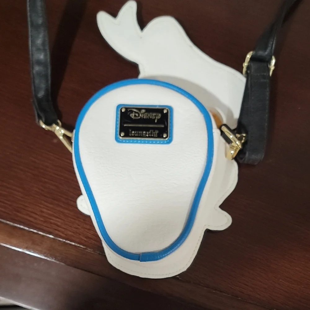 Donald Duck Face Crossbody Bag in Blue, Yellow & Orange - Picture 2 of 5